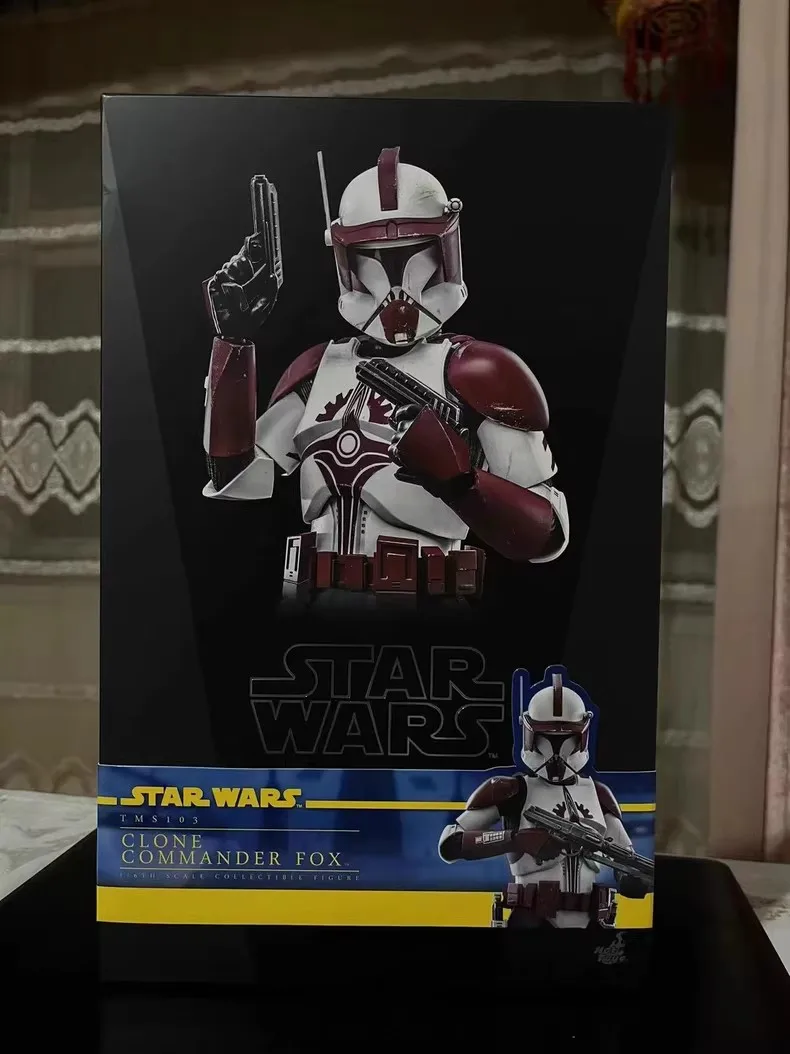 

HotToys HT TMS103 1/6 Scale Star Wars the Clone Wars Clone Commander Action Figure Set 12 Inch Collectible Soldier Model Gift