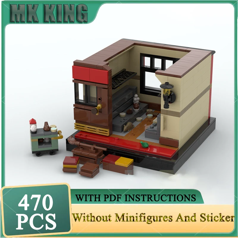 نموذج الفيلم الشعبي Moc بنة المطبخ السحري وحدات بناء نموذج التكنولوجيا الطوب لتقوم بها بنفسك تجميع لعبة عطلة مجموعة الهدايا #1