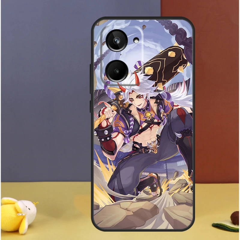 Genshin Impact Arataki Itto For Realme C25s C21Y C33 C55 C11 C15 C30 C53 C51 GT Neo 5 GT3 GT5 9 10 11 12 Pro Plus Case