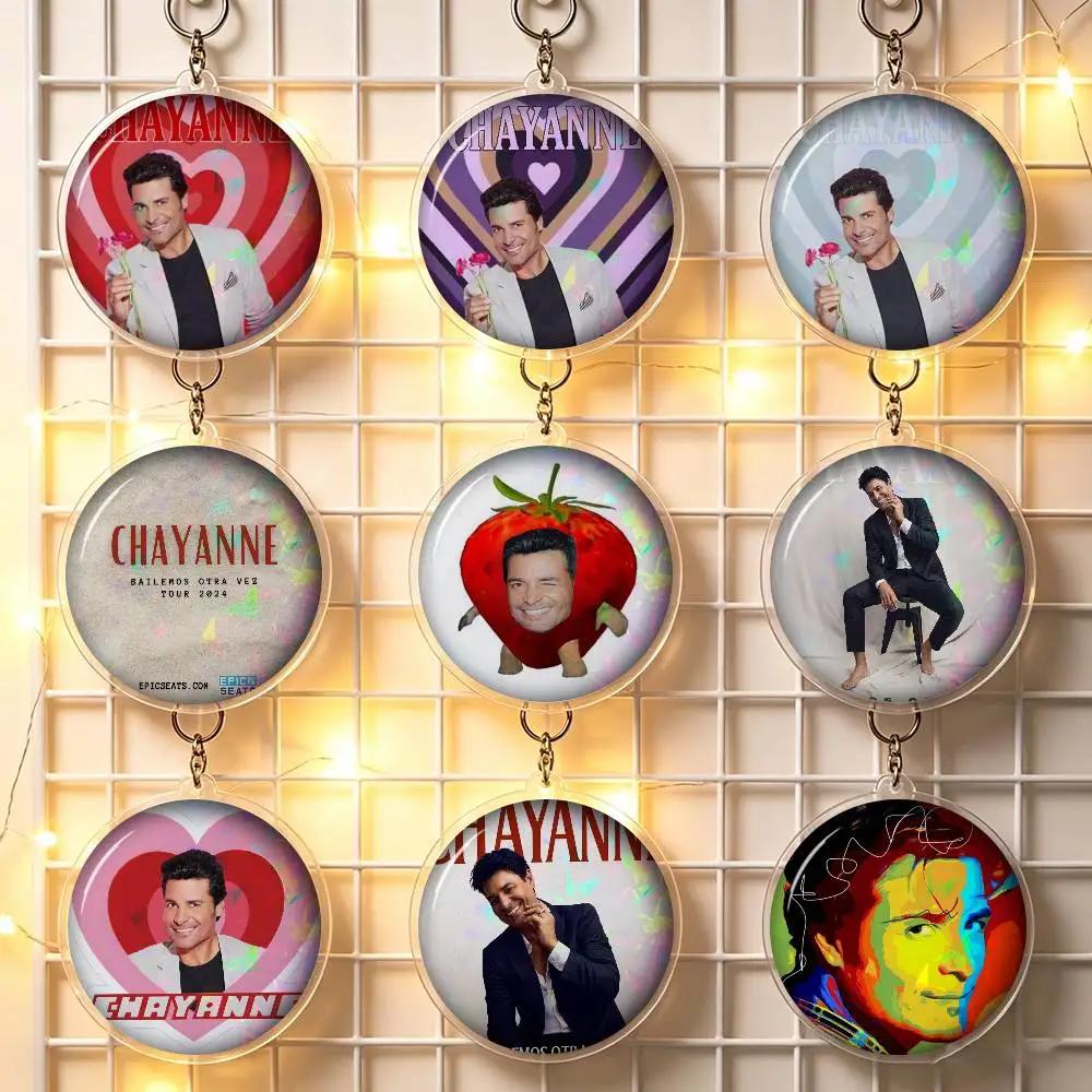 Funny C-Chayanne Bailemos Singer Creative Pins Fun Round Snap-in Brooch Badge Backpack Hat Accessories Jewelry Gifts for Friend