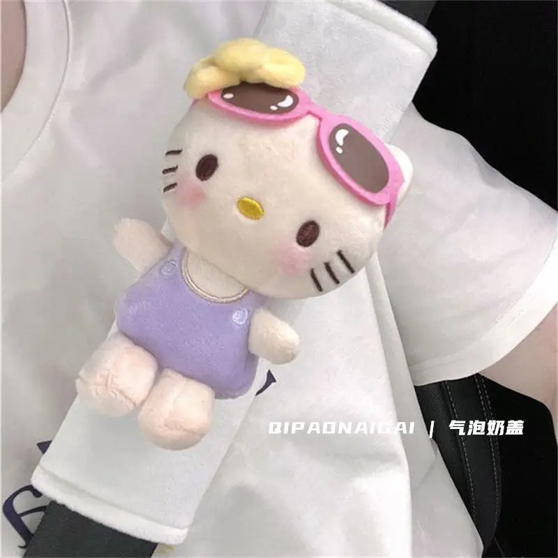 Kawaii Hello Kitty Car Seat Belt Shoulder Protector Case Car Decoration Accessories Cartoon Shoulder Protection Cover Cute Gift