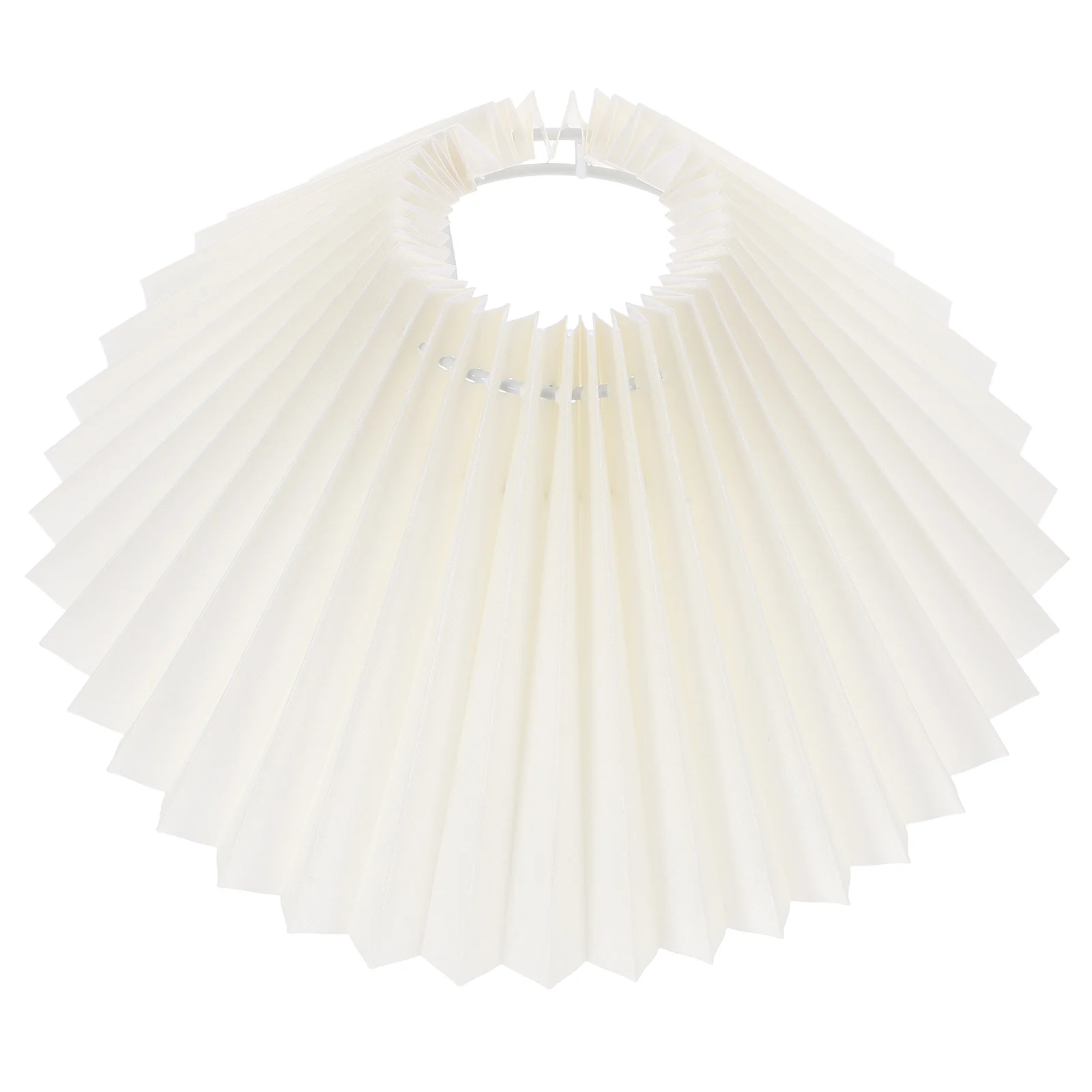 

Pleated Lamp Shade Beige Conical Light Shades Handmade E27 Lamp Cover Bedroom Living Room Study Office Decor Accessories