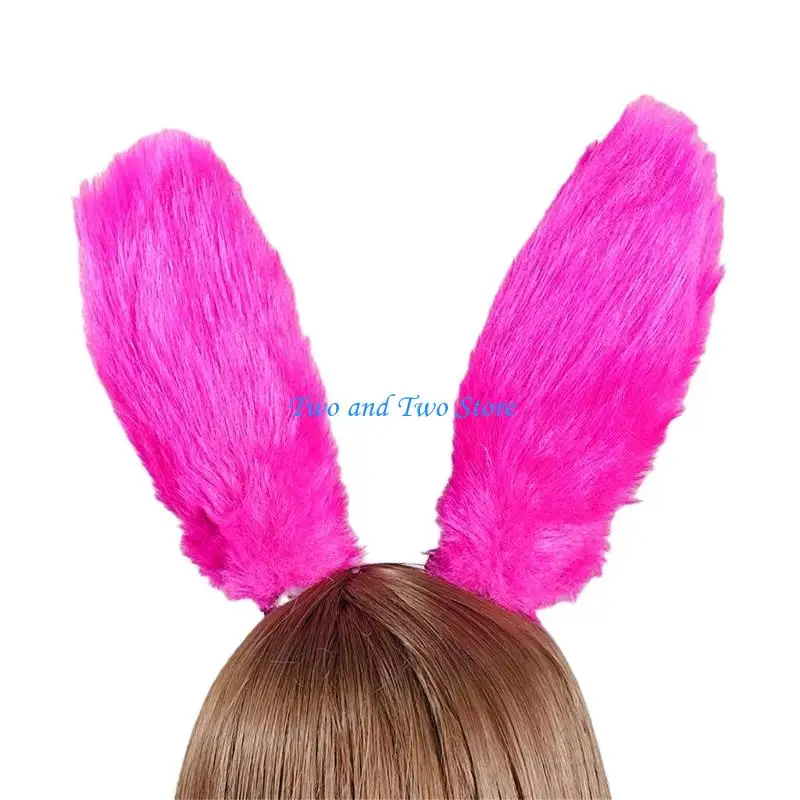 

HX6F Realistic Plush Animal Ears Headpiece Adjustable Headwear For Adults And Kids
