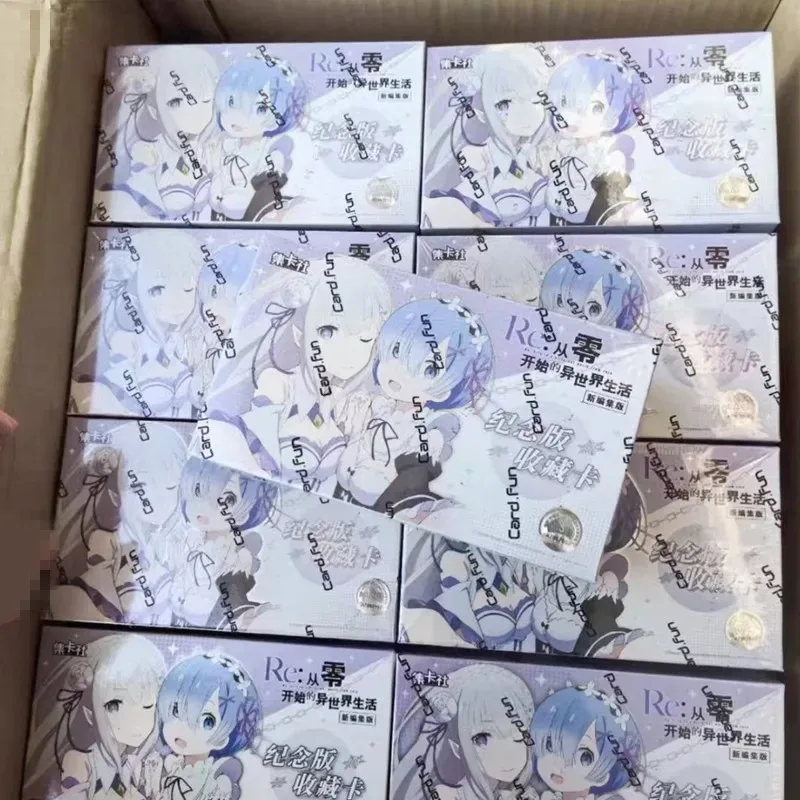 Genuine Card.fun Anime Re: Life in A Different World From Zero Collection Cards for Child Game Card Table Board Toy Gifts