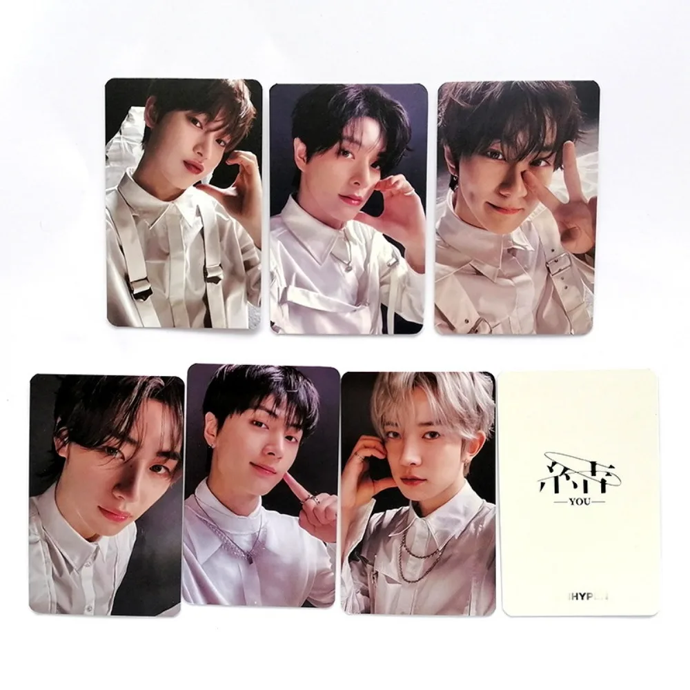 7Pcs Kpop Boys Group EN New Album DARK BLOOD High Quality Cards Decoration Collection Postcard