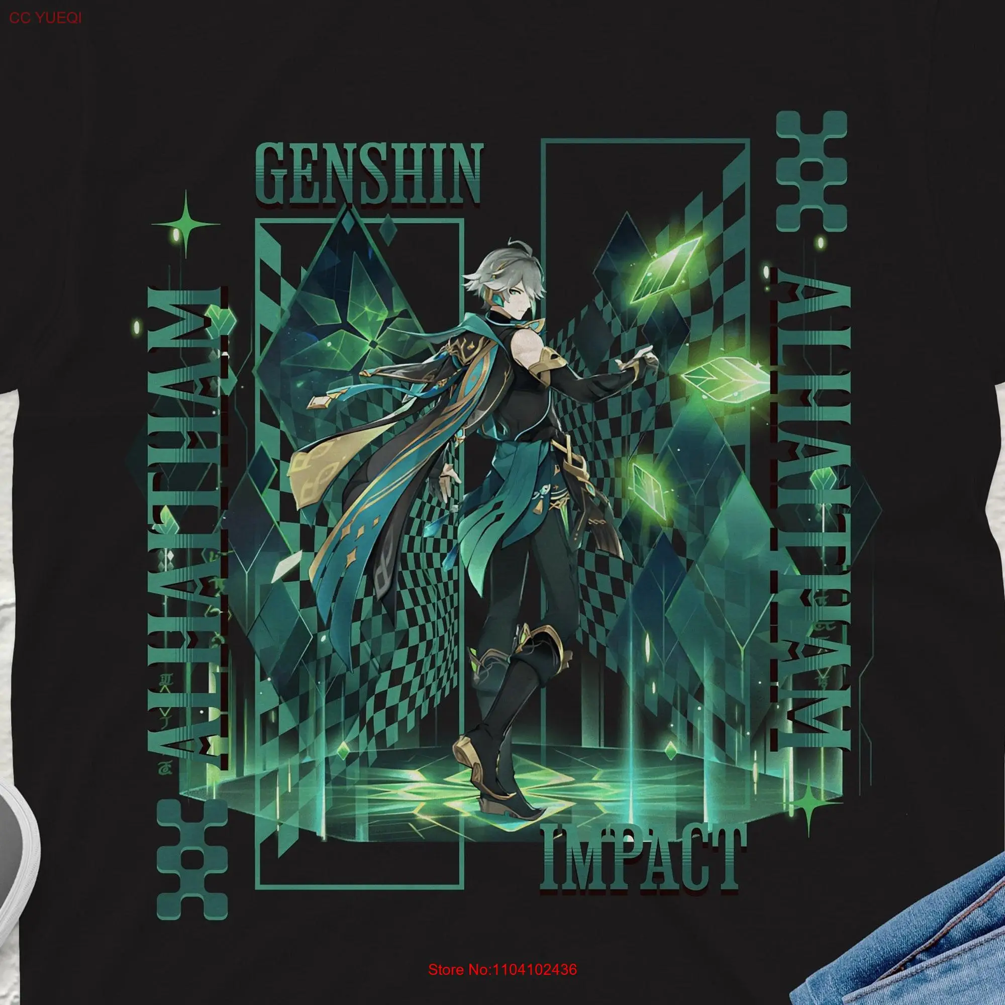 Alhaitham Genshin Impact T Shirt Premium Quality Apparel Featuring Your Favorite Characters Perfect for Gamers Anime Fans