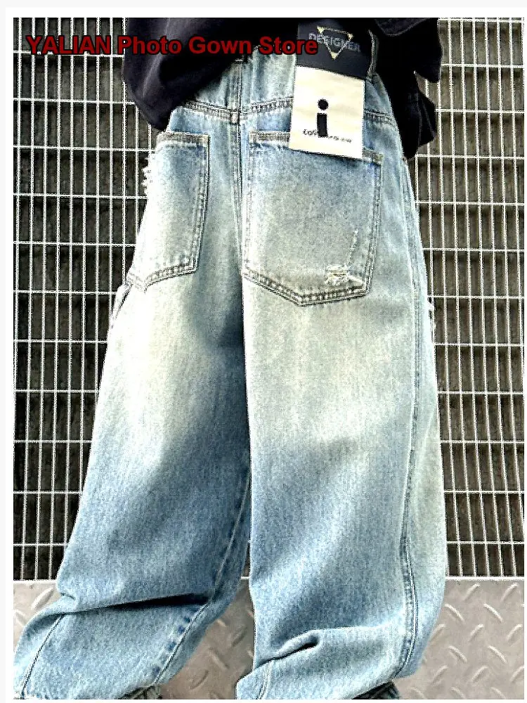 Boys Spring Autumn Long Jacket Pants Trendy Older Kids