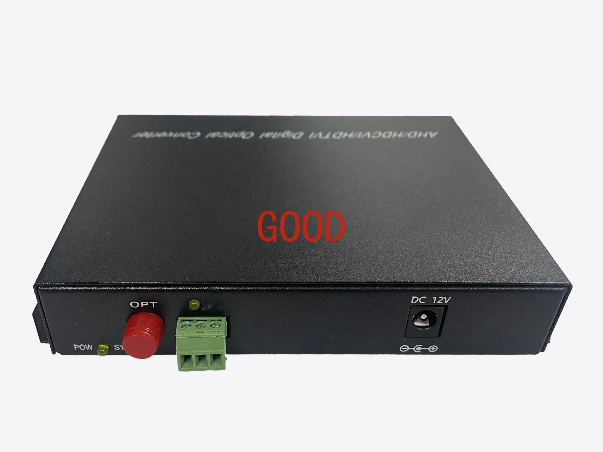 4 قنوات CVI/TVI/AHD HD 1080P 2 مليون بكسل فيديو 1 قناة RS485 بيانات BNC إلى محول بصري رقمي للفيديو من الألياف