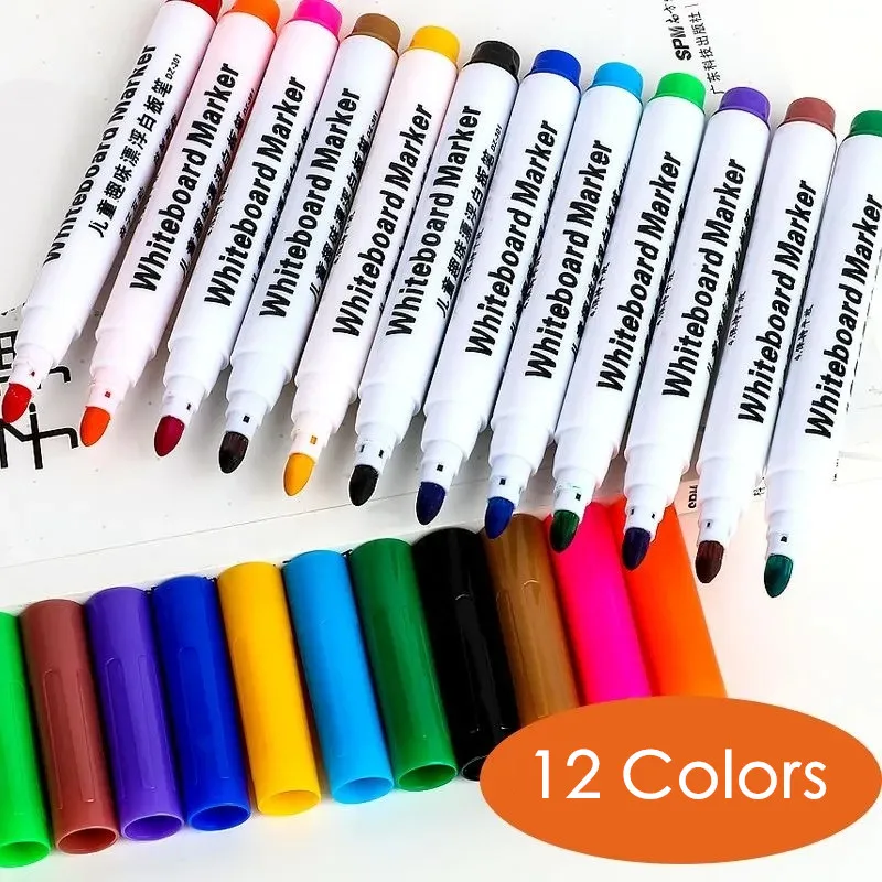 Children's Magic Whiteboard Pen Painting In Water Floating Erasable White Board Marker School Office Supply Wholesale Promotion