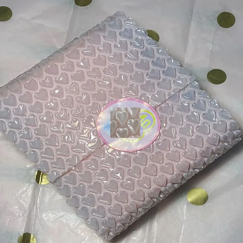 Imagem -05 - Bubble Mailers For Gift Box Embalagem Shockproof Packing Wrap Love Heart Bubble Film Mailing Atacado 20cm x m Roll