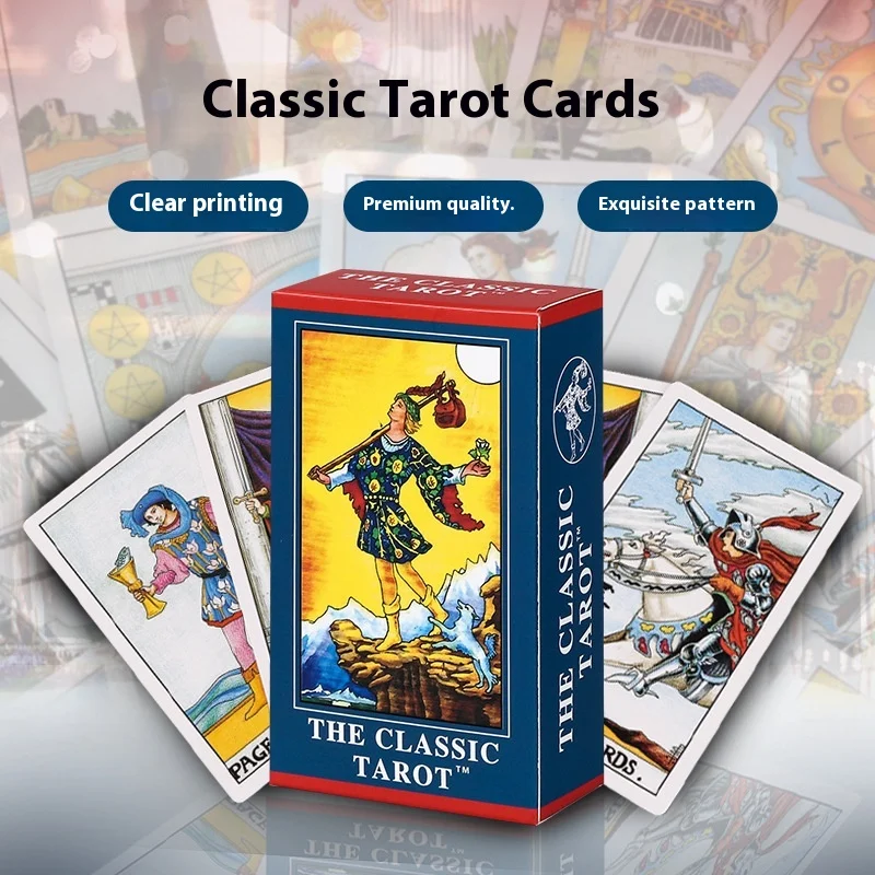 Genuine classic popular Waite 12*7 novice beginners entry 80 cards with analysis Waite complete set of tarot cards