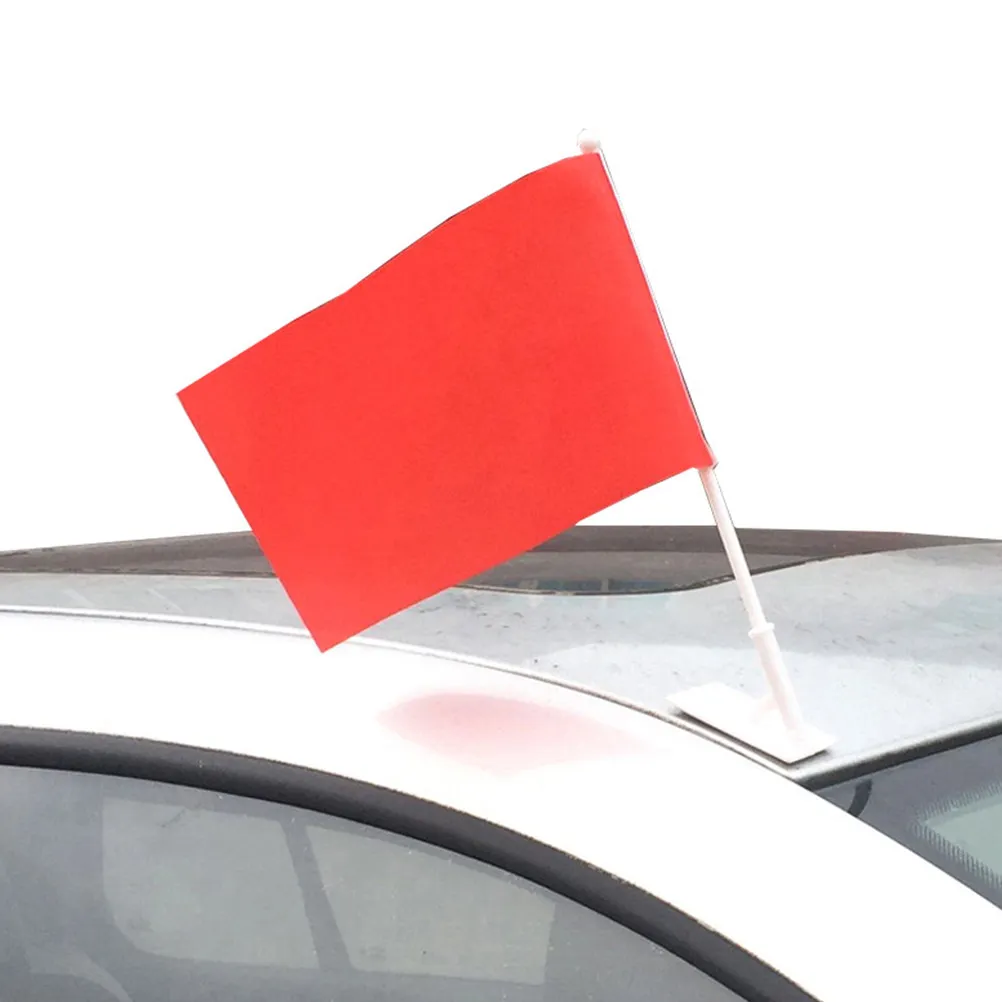10Pcs Car Window Flagpoles Strong Sturdy Adhesive Flag Poles for Nation Warning Flags Compact Portable Windproof