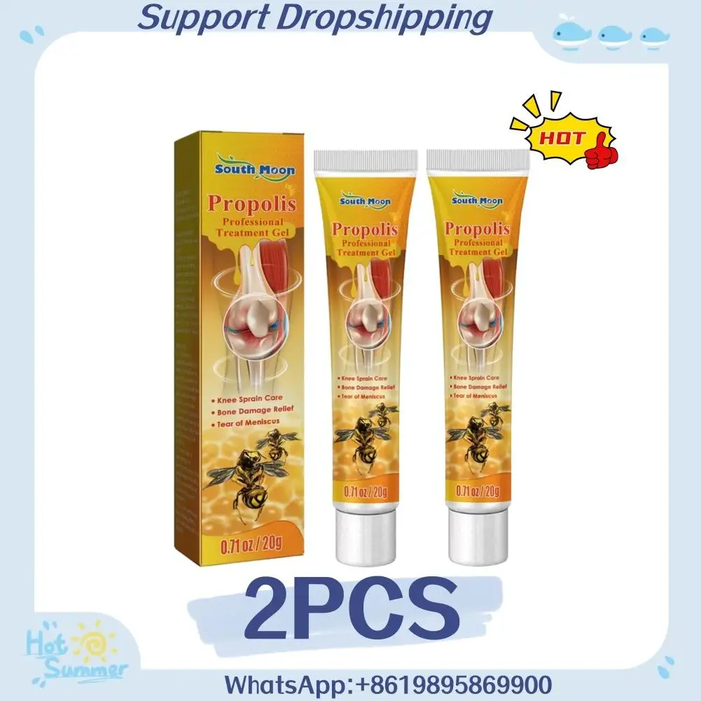 2PCS Joint & Bone Therapy Gel Bee Venoms Propolis Bee Professional Treatments Gel Bee Venoms Gel For Legs Hands Arms Feet