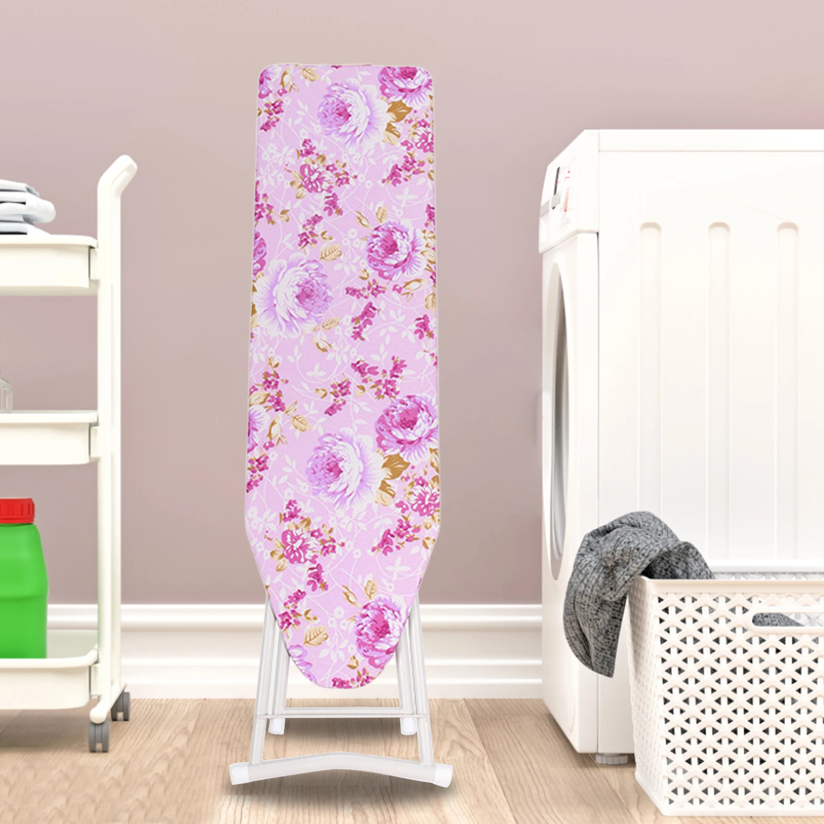 Full Size Ironing Boards Heat Resistand Structure Height Adjustable&Foldable Legs with Removable&Washable Cover