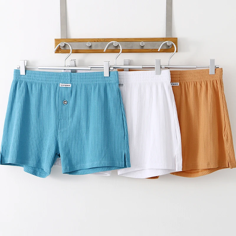 

Sexy Men Cotton Boxer Briefs Pouch Shorts Trunks Underpants Panties Mesh Summer Home Shorts Men's Sports Fitness Boxers Shorts