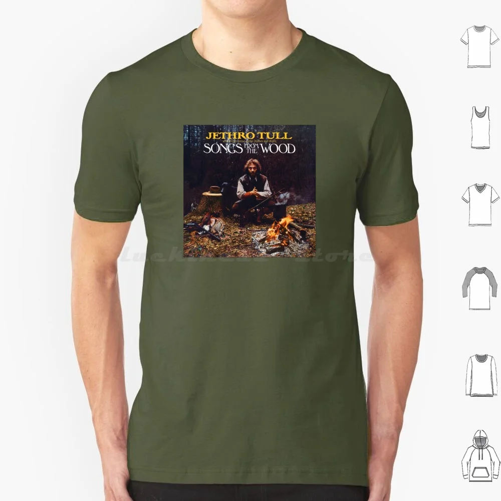 Jethro Tull : Songs From The Wood T Shirt Cotton Men Women DIY Print Jethro Tull Songs From The Wood Music Progressive Folk