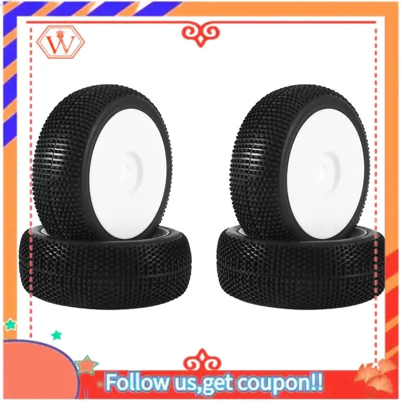 

Durable 4Pcs 115Mm 1/8 RC Off-Road Buggy Tires Wheel 17Mm Hex For ARRMA Traxxas Redcat Team Losi Kyosho VRX HPI WR8 HSP Hobao