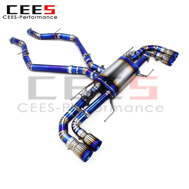 CEES Vacuum Valve Exhaust Pipes for Alfa Romeo Giulia Quadrifoglio 2.9T V6 2016-2024 Catback Muffler