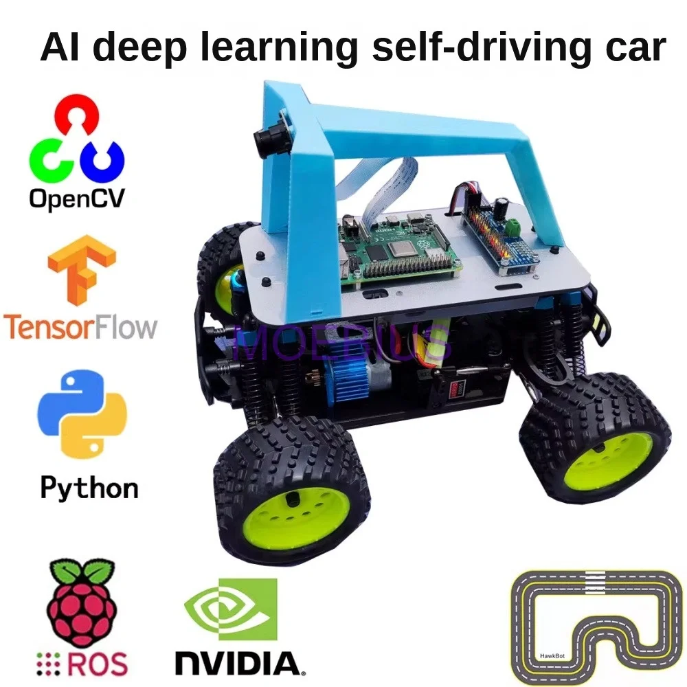 

Donkeycar Raspberry Pi 5 4WD ROS Auto-driving AI Visual Tracking and Obstacle Avoidance Artificial Intelligence Car Jetbot