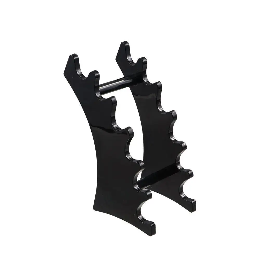 

Transparent 6-bit Ballpoint Pen Holder Simple Ladder Shelf Eyebrow Pencil Holder Room Decor Aesthetic Makeup Display Stand