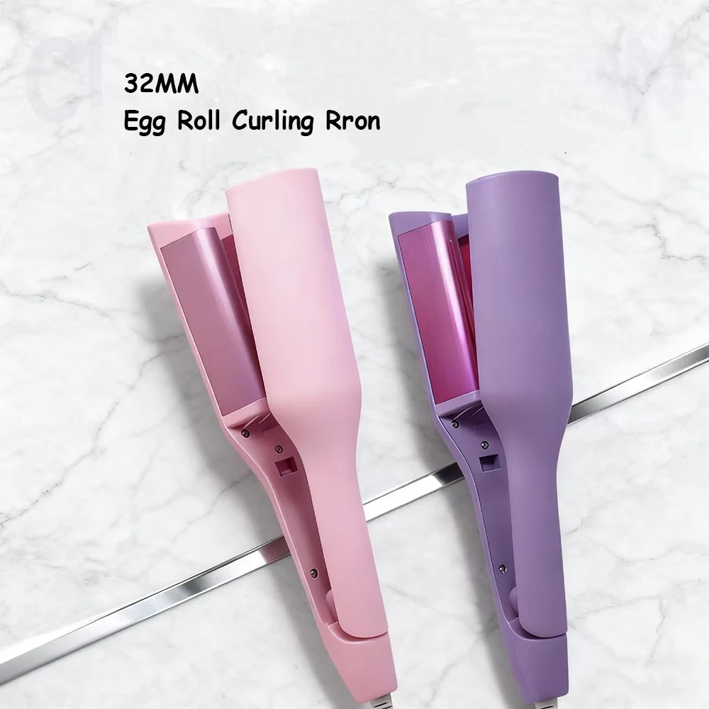 

Large Wave Shaped Plates Electric Curling Iron Fast Heating Hot Hair Crimper Tool Curling Tongs Curler Modeler