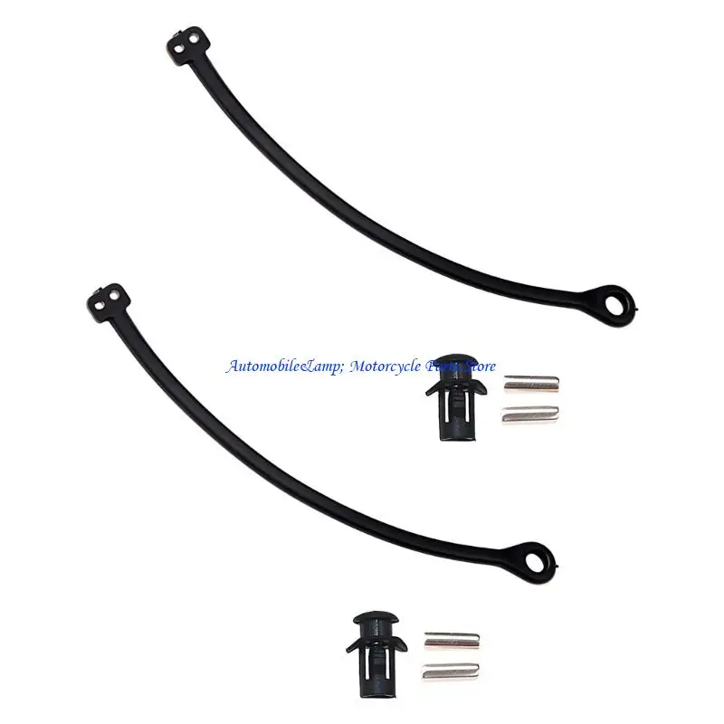 H7BD Door Cap Leash Replacement 2 Piece Black Plastic Cap Tether Set for Broken Cap Link Repair for Vehicle Care