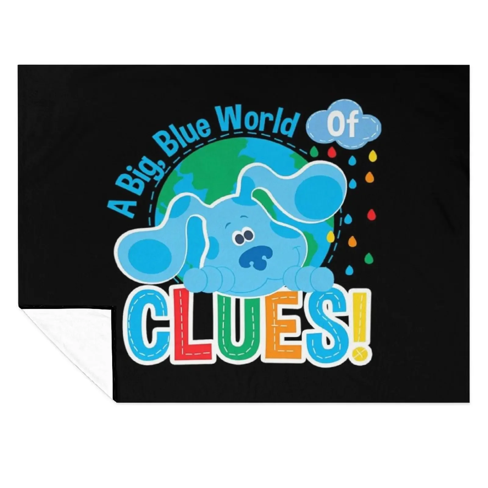 

Blue's Clues & You A Big Blue World Of Clues! Throw Blanket blankets and throws Warm For Sofa Thin Sofas Blankets