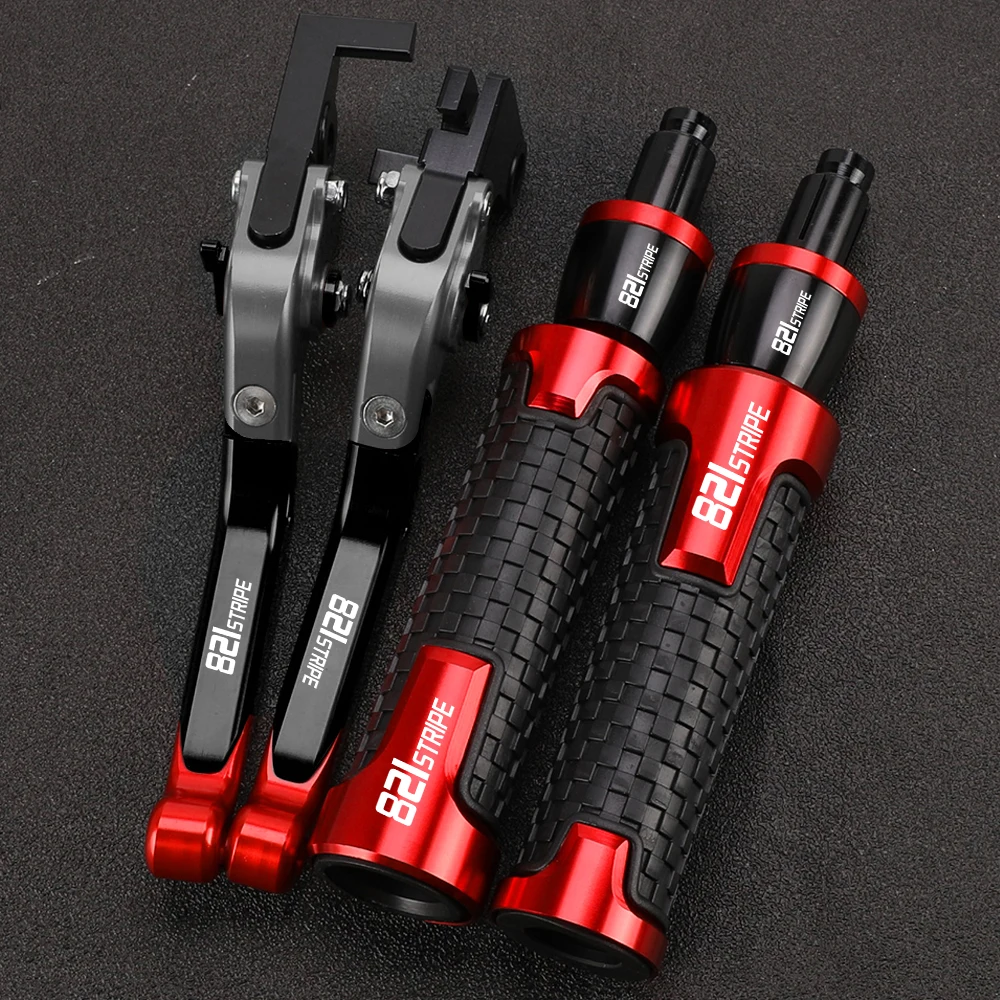 

For Ducati 821 StRipe MONSTER 821 DaRk 2017 2016 2015 2014 Handlebar Handle Bar Grips Motorcycle Adjustable Brake Clutch Lever