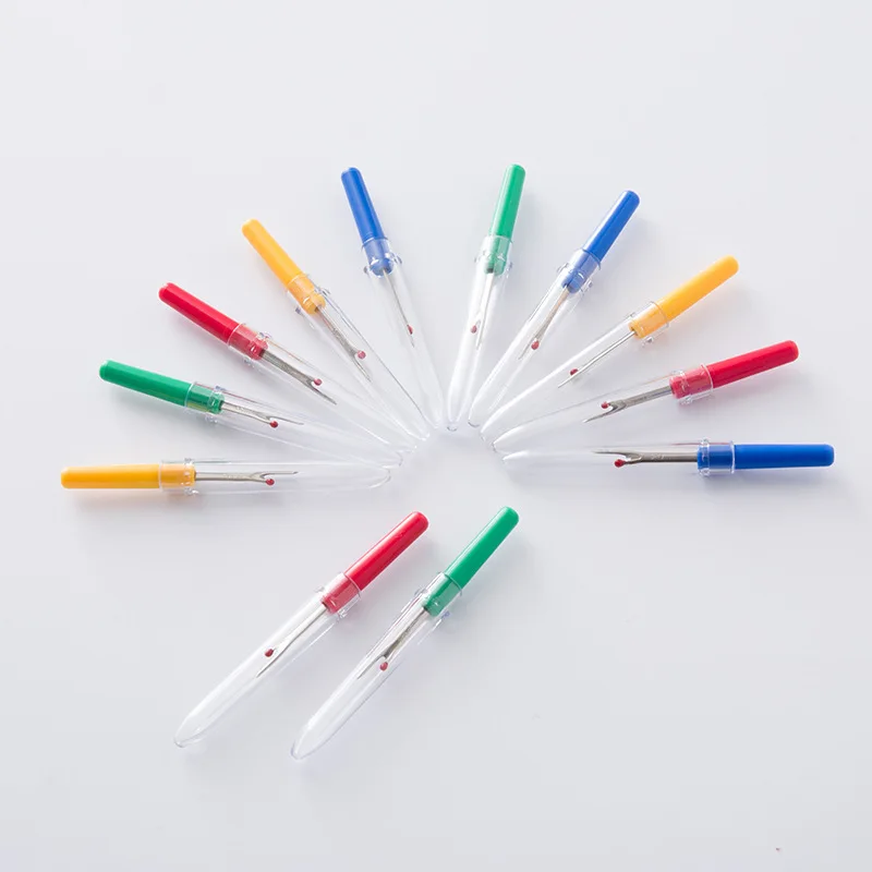 4Pcs/set Plastic Handle Craft Thread Cutter Seam Ripper Stitch Unpicker Sewing Tool Cloth Diy Cross Stitch Seam Ripper Tool