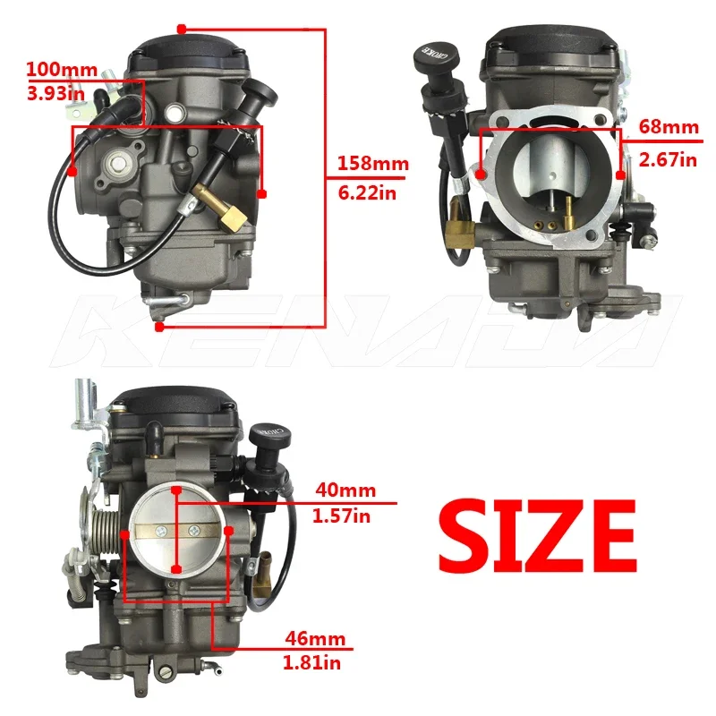 Carburetor CV40 Motorcycle Carb 40mm For Harley Davidson Sportster XL XLH 883 1200 Softail Touring Dyna Road King Carb 27421-99