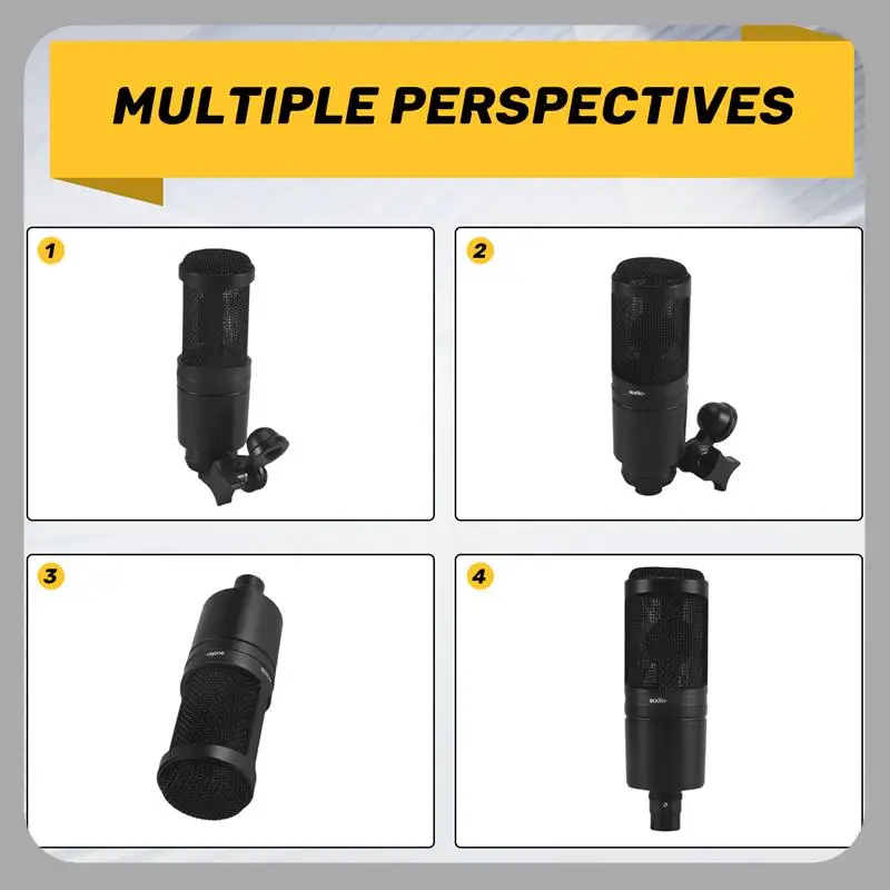 

1 Set Recording Microphone 20-20000Hz Three Pin XLRM Male Microphone For Recording Anchor Karaoke MIC