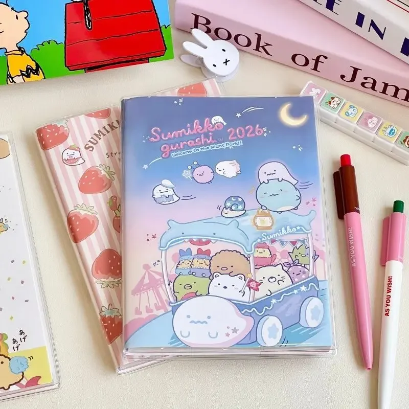 A5 SUMIKKO GURASHI Cute Cartoon Waterproof PVC Transparent Protective Sleeve Notepad Diary Book Exercise Book stationery gift