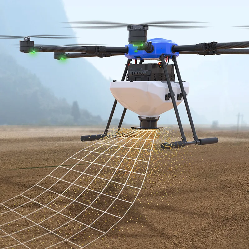 EFT plant protection machine sowing system 22L load drone particle sprayer, seed fertilizer bait particle