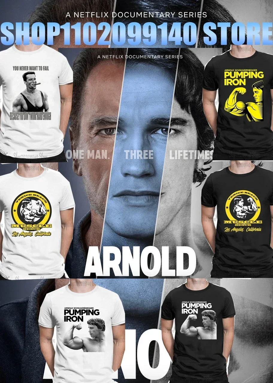 Arnold Schwarzenegger Mr Olympia Men Clothing Men Tshirt Black New O-neck T Shirt Fashion Short Sleeve Man Tee Shirt Male Tops