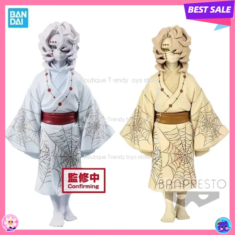 반다이 오리지널 반프레스토 악마 슬레이어 12 키즈키 루이 14cm PVC 애니메이션 액션 피규어 모델 장식품 컬렉션 장난감