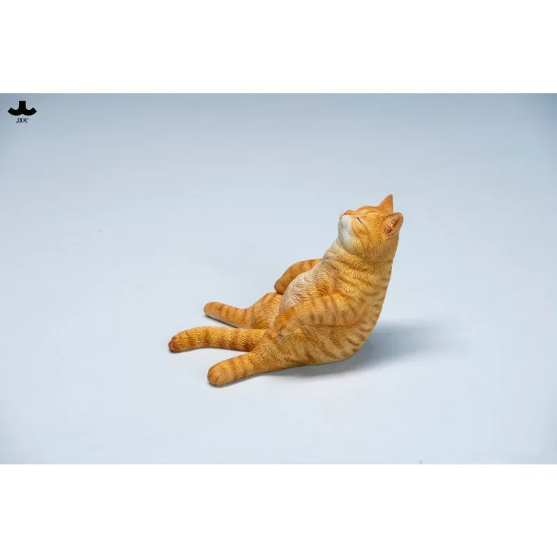 In Stock JXK336 1/6 Scale Lazy Cat with Sofa Toys Simulation Resin Animal Model for Action Figures Desktop Decoration Display