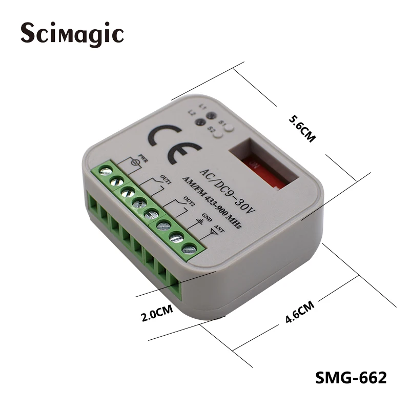 433-900Mhz Tuya Wifi En Rf-Besturingsschakelaar Ac/Dc 9-30V /85-250V 2ch Garage Smart Home-Ontvanger Voor Slim Leven Alexa Google Home