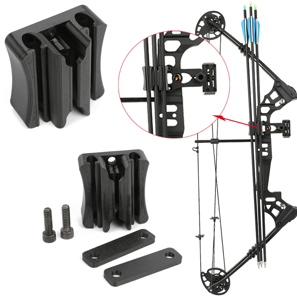 

Archery Bow Easy Installation Arrow Quiver Module Can hold 3 arrows for Left Right Hand Target Hunting Compound Bow Accessories