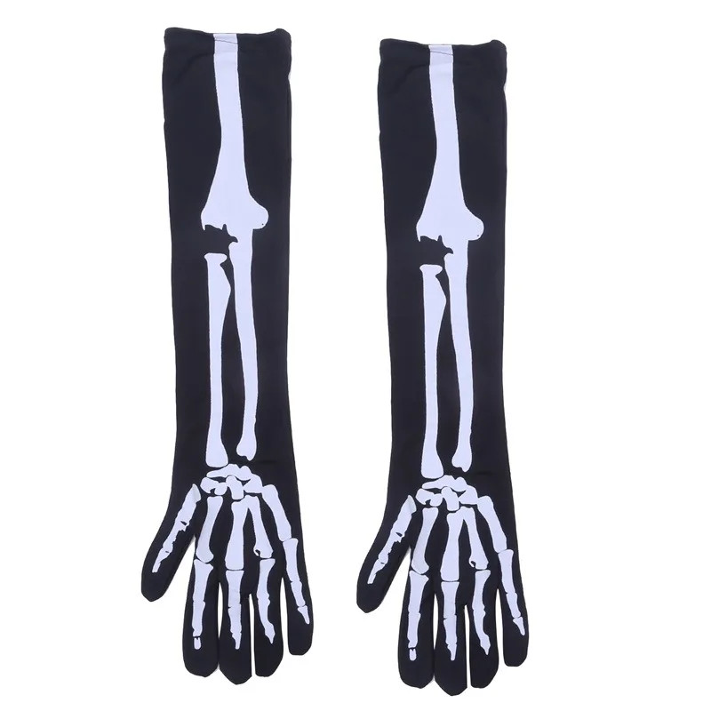 1 Pair Men Gloves Mittens Fashion Men Horror Skull Claw Bone Party Supplies Favors Halloween DIY Decoration