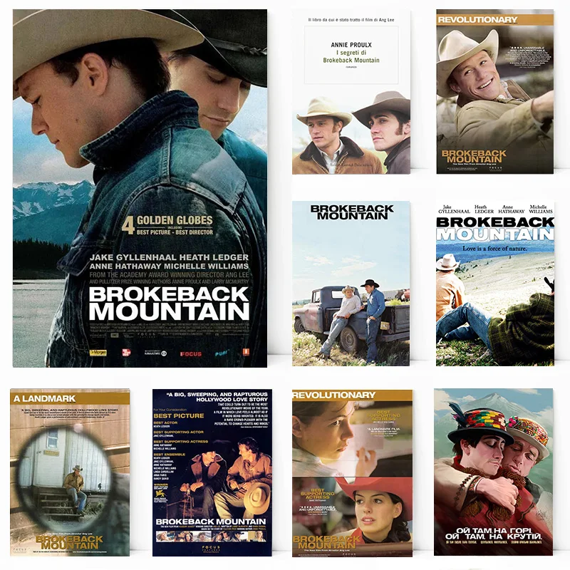 Classic Romantic Movie Brokeback Mountain Print Art Canvas Poster For Living Room Decor Home Wall Picture