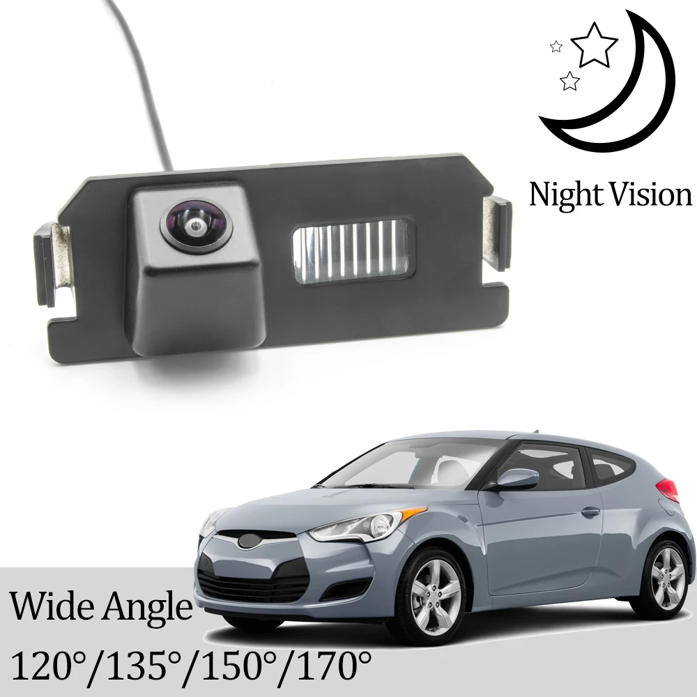 Cámara de visión trasera CCD HD AHD ojo de pez para Hyundai Veloster/Veloster Turbo 2011 2012 2013 2014 2015 2016 2017 2018 Monitor de coche