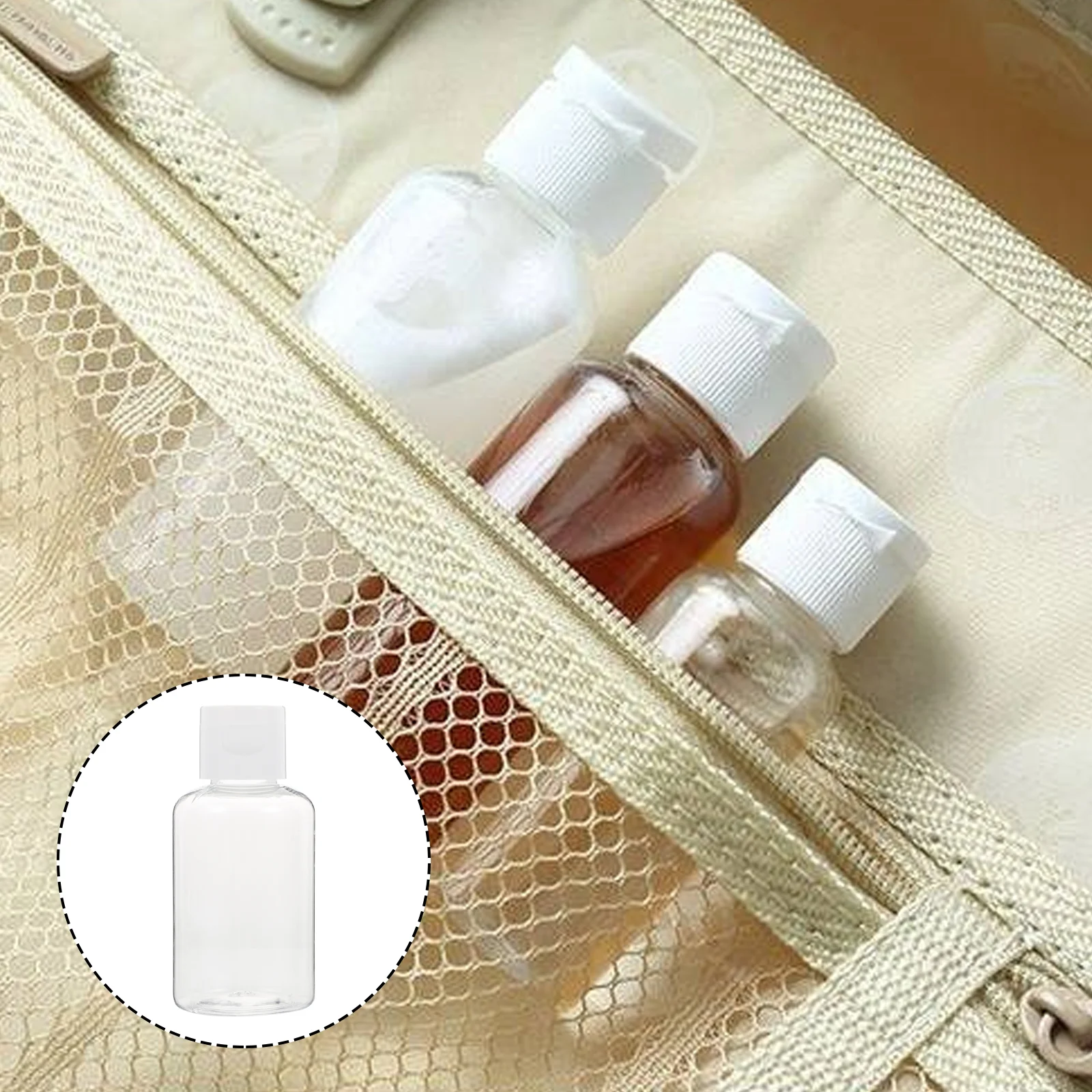 

36pcs Bottles Transparent Plastic Perfume Aromatherapy Essential Oil Shampoo Lotion Containers Reusable Travel Size