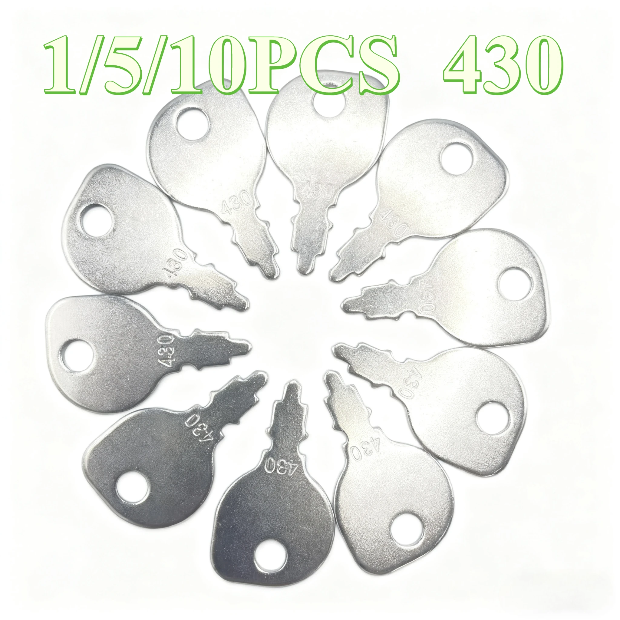 1/5/10 Pcs 430 Equipment Keys for Work Lawn Mower Tractor Iron Lawnmower Replacement Ignition Machine