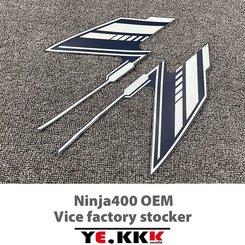 OEM Full Car Sticker Re-engraved Decal The 2022 Matte Blue for Ninja400 Ninja 400 EX400 17-22 Twilight Blue