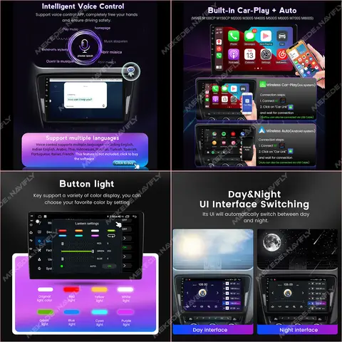 Navifly 7862S 8G+256G Android All-in-one Car Audio For KIA Morning 2 Picanto 2011 - 2016 2017 Navigation GPS Wireless Carplay BT 6 best sales kia morning 2016 - №1