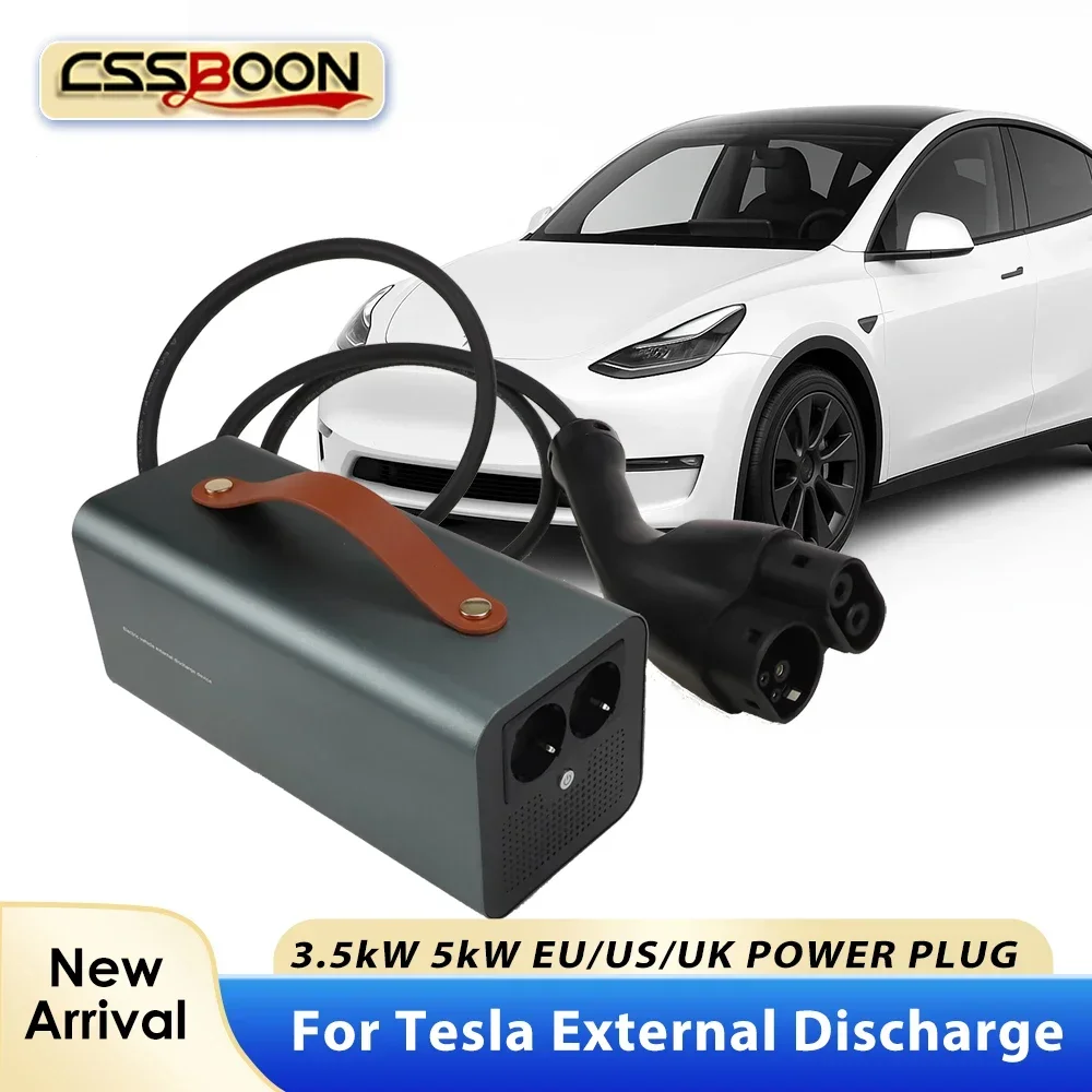 

CSSBOON CCS NSCS DC V2L Discharger 110-240V For Tesla Model 3 Y X S External Power Conversion Socket Portable Discharge Gun