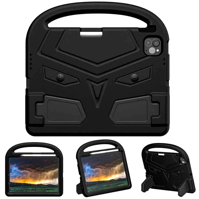 Kinderen Veilig EVA Tablet Case voor IPad Air 7 6 5 A16 11 10.2 10.9 Mini 7 6 I Pad Pro 9.7 10 9 8 10e Generatie Handvat Stand Cover