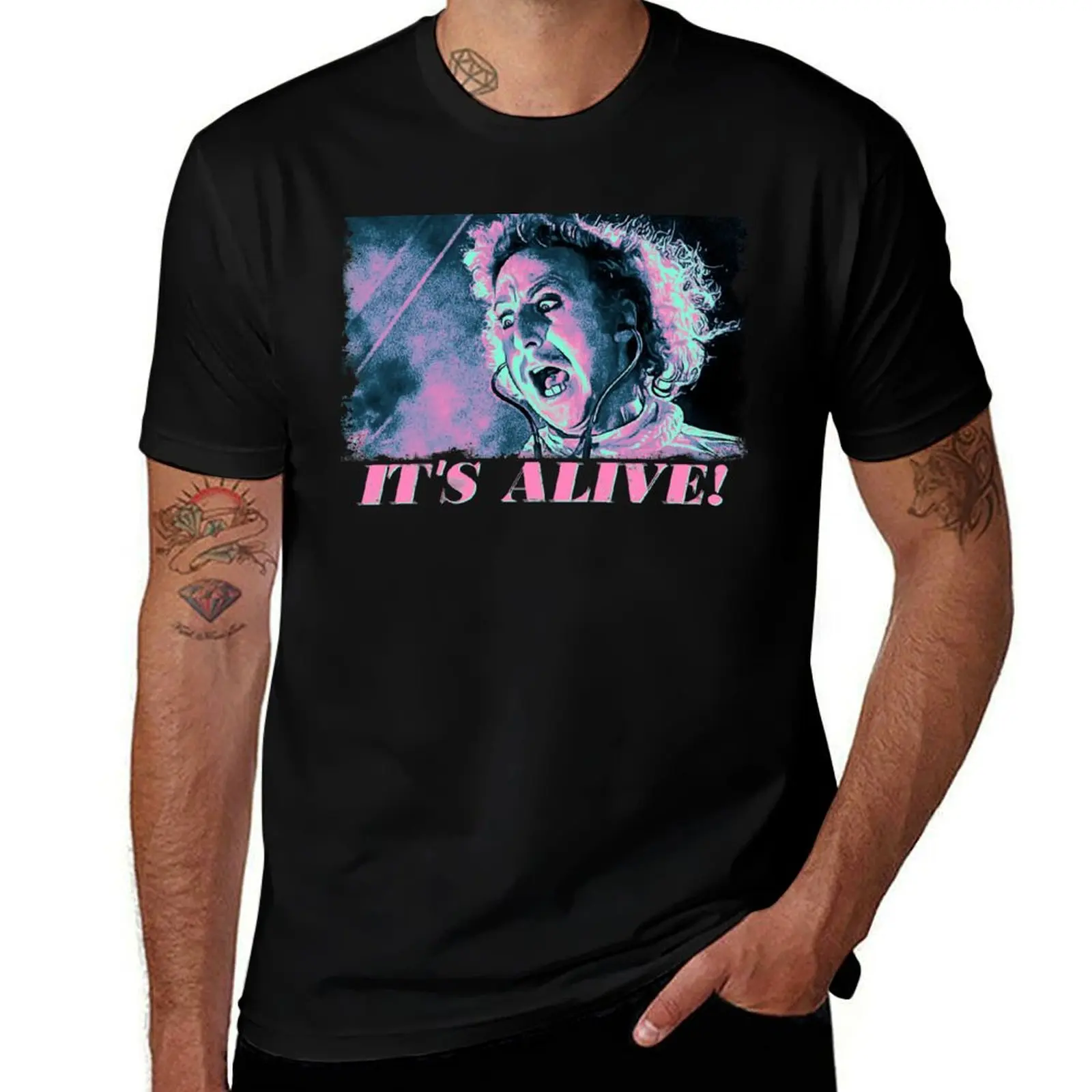 Il est vivant! T-shirt en coton doux imprimé
