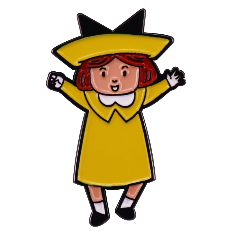 Madeline Badge Nostalgic Classic Animated Character Lapel Pin Fashion Jewelry Accessories