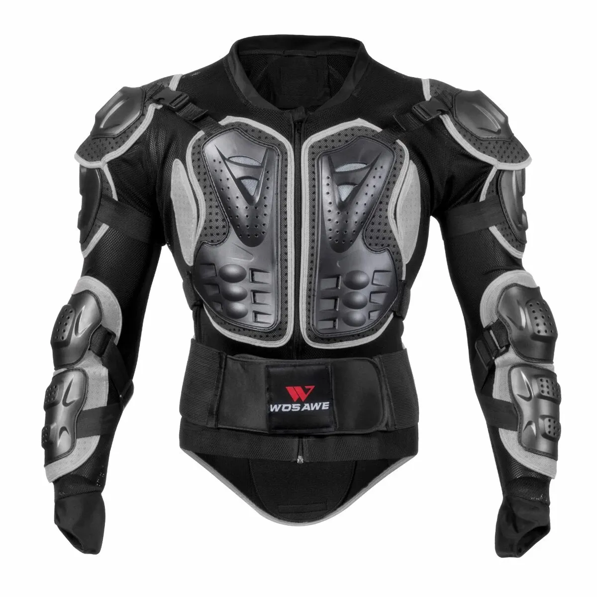 WOSAWE Sports Motorcycle Armor Protector Jacket Body Support Bandage Motocross Guard Brace Protective Gears Chest Ski Protection